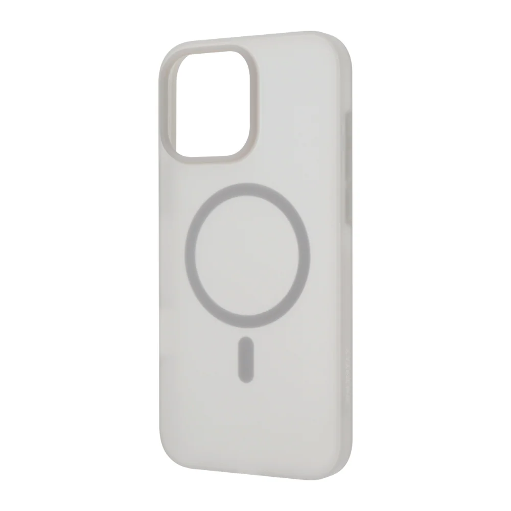 Infinyty Airify Ultra-Thin Semi-Transparent Silicone MagSafe Case for iPhone 16 Pro, Dark Grey - Image 2