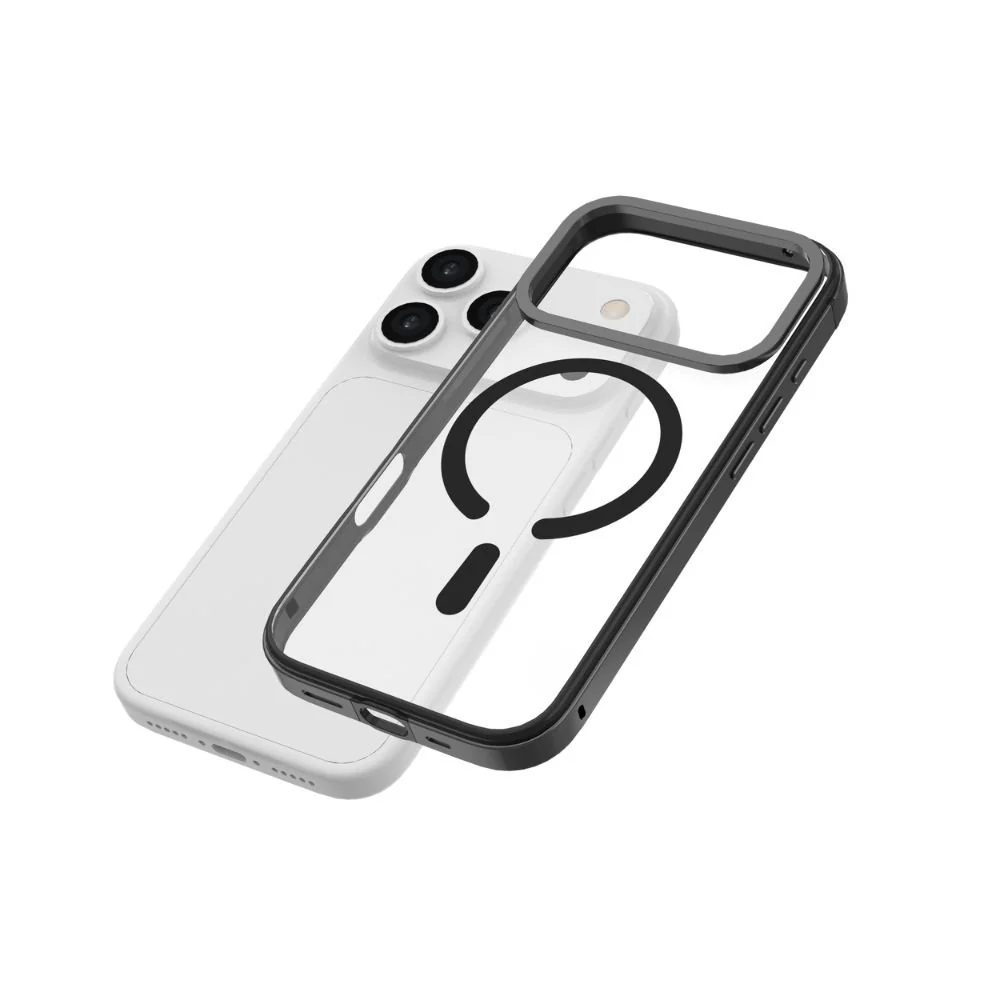 Infinyty Cirra Clear Case with Metallic Accents iPhone 17 Pro, Black - Image 2