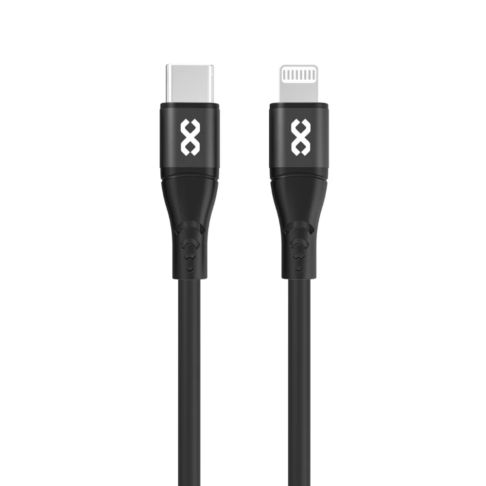 Infinyty Flexera Silicone Lightning Cable USB-C to Lightning, 60W, 1m, Black