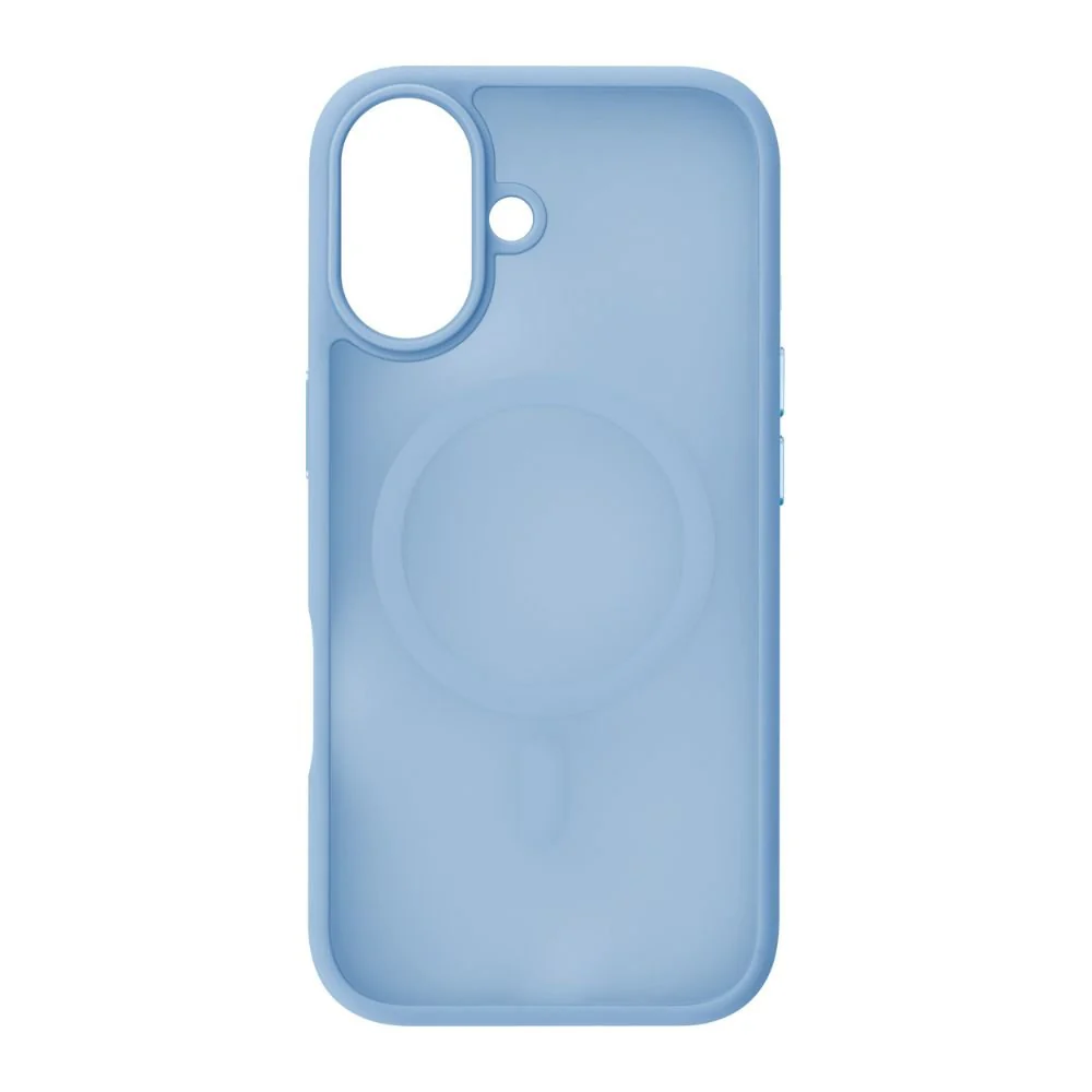 Infinyty Gleam Hybrid Matte Soft Touch MagSafe Case for iPhone 17, Blue - Image 3