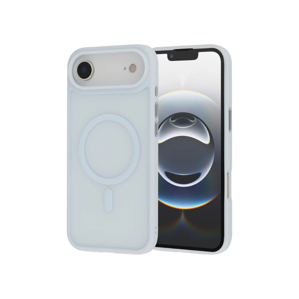 Infinyty Gleam Hybrid Matte Soft Touch MagSafe Case for iPhone Air, Blue