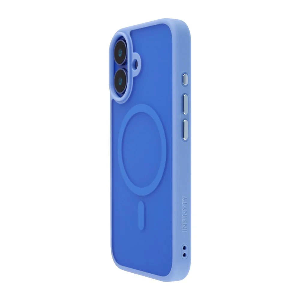 Infinyty Gleam Hybrid Matte Soft Touch MagSafe Case iPhone 16, Ultramarine - Image 2