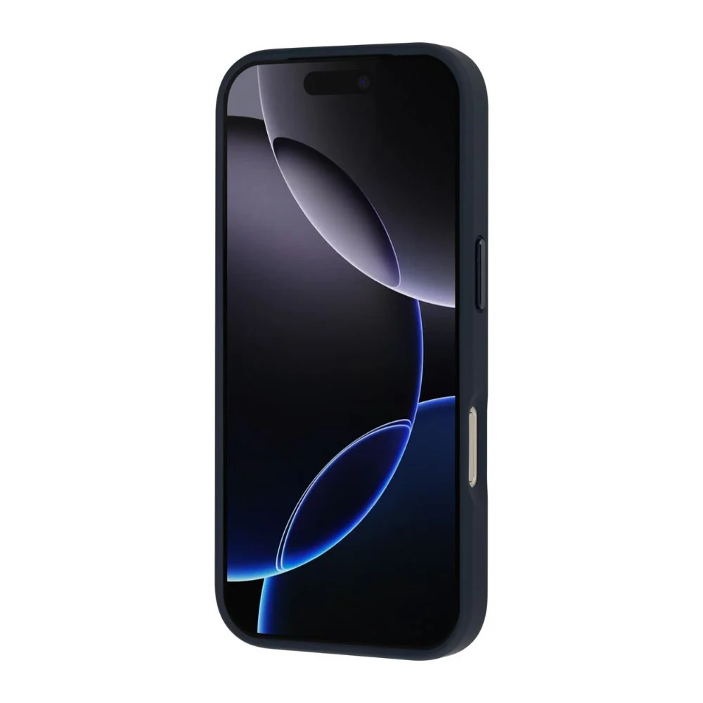 Infinyty Modo Hybrid Matte Soft Touch Case With Metallic Accents iPhone 17 Pro Max, Dark Blue - Image 5