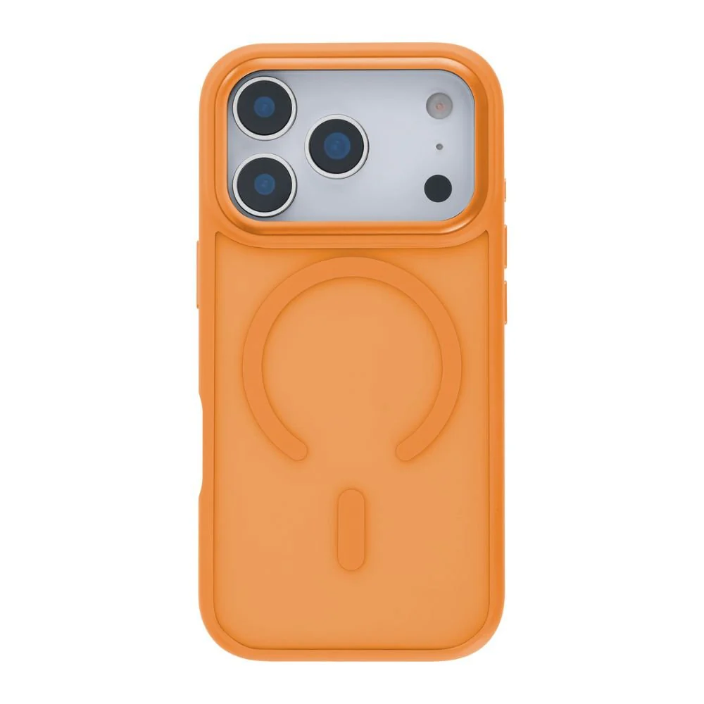 Infinyty Modo Hybrid Matte Soft Touch Case With Metallic Accents iPhone 17 Pro, Orange - Image 5