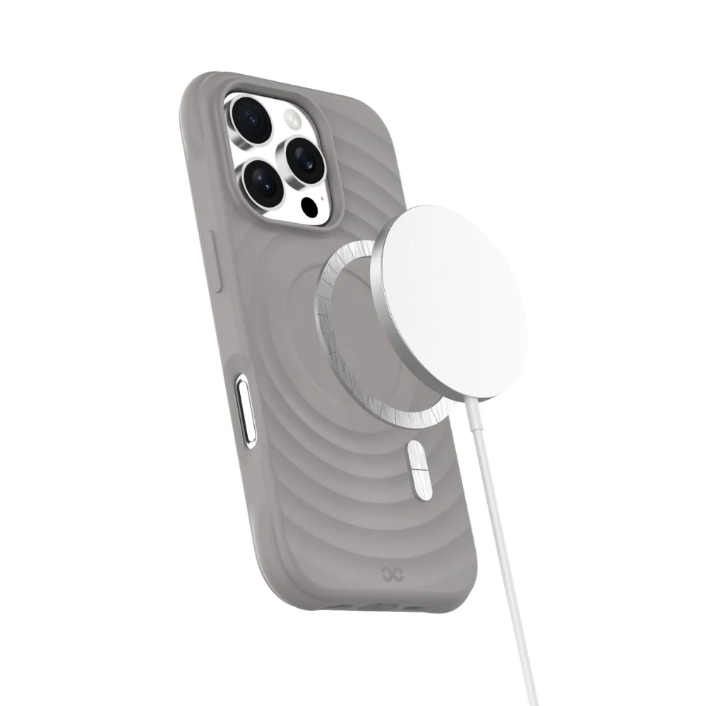 Infinyty Quiver Ripple Silicone Case iPhone 16 Pro Max, Dark Grey - Image 4