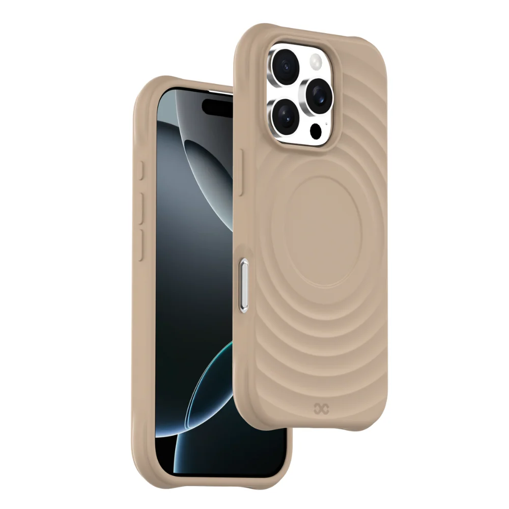 Infinyty Quiver Ripple Silicone Case iPhone 16 Pro, Dark Grey