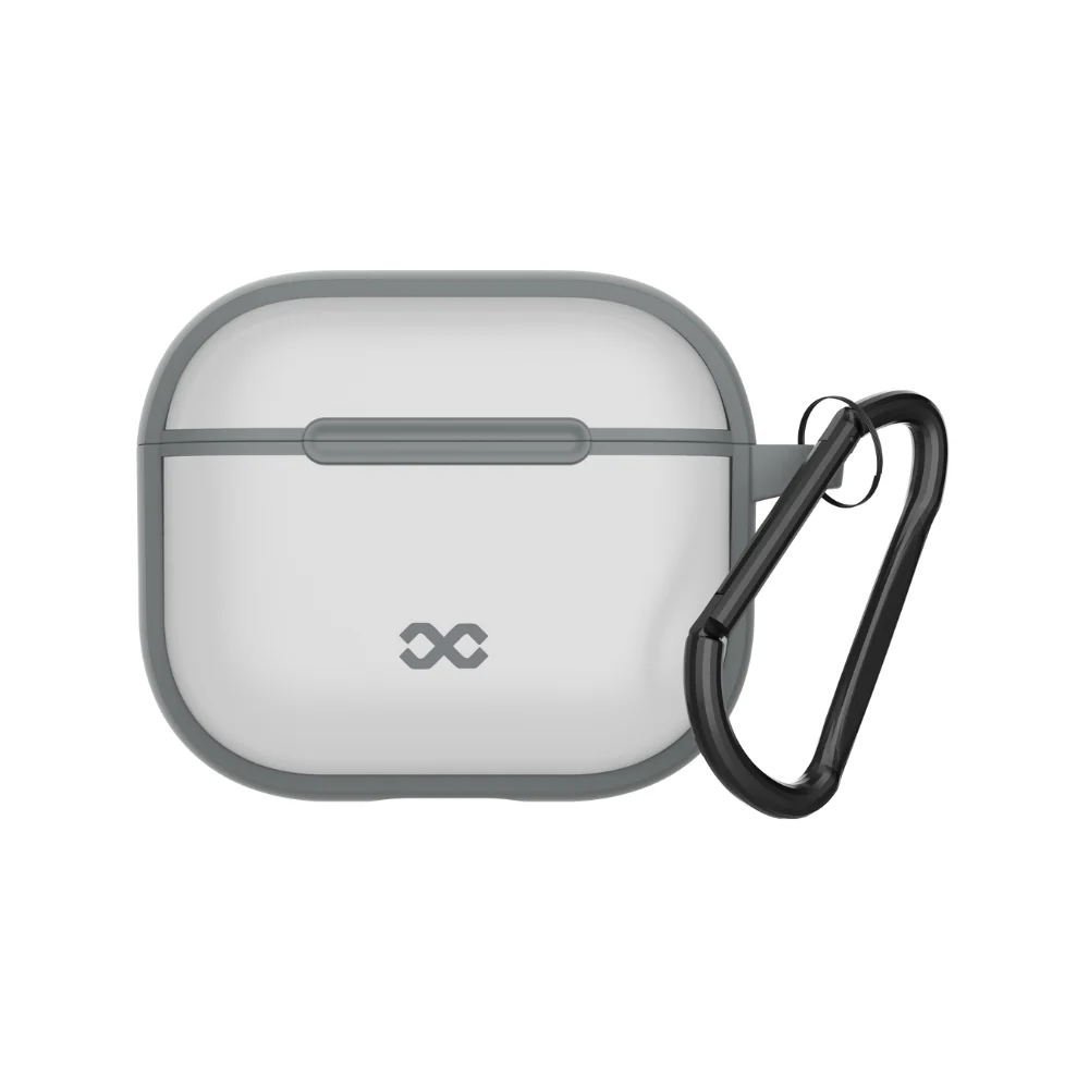 Infinyty Vizo Frosted Silicone Case for AirPods 4, Grey