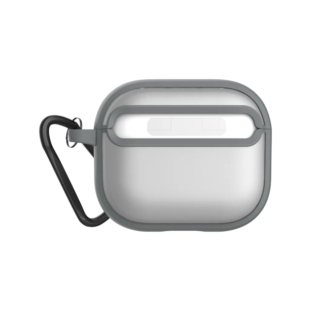 Infinyty Vizo Frosted Silicone Case for AirPods 4, Grey - Image 2
