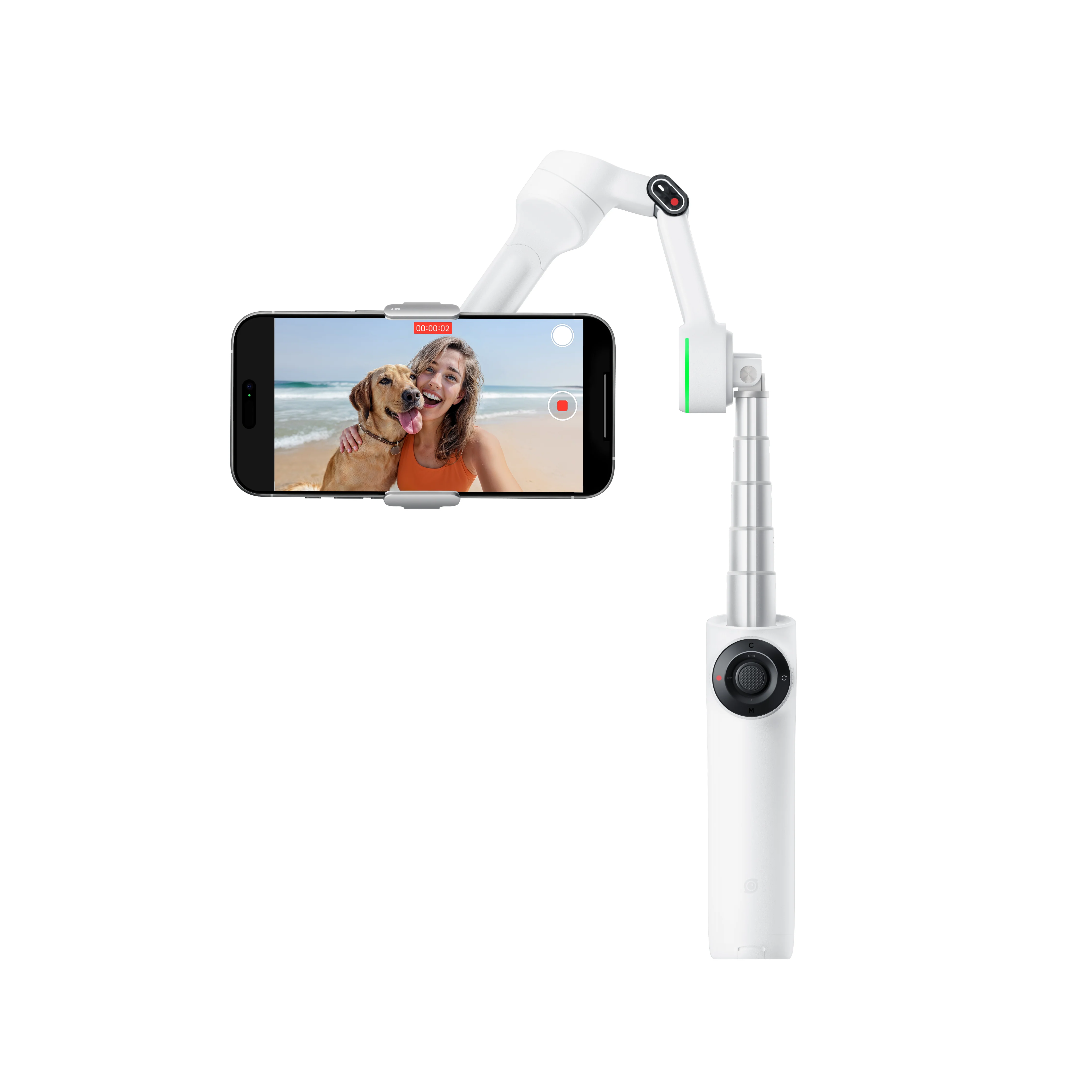 Insta 360 Flow 2 Pro AI Powered Portable Gimbal, Summit White, I04CINSABQBSW - Image 5