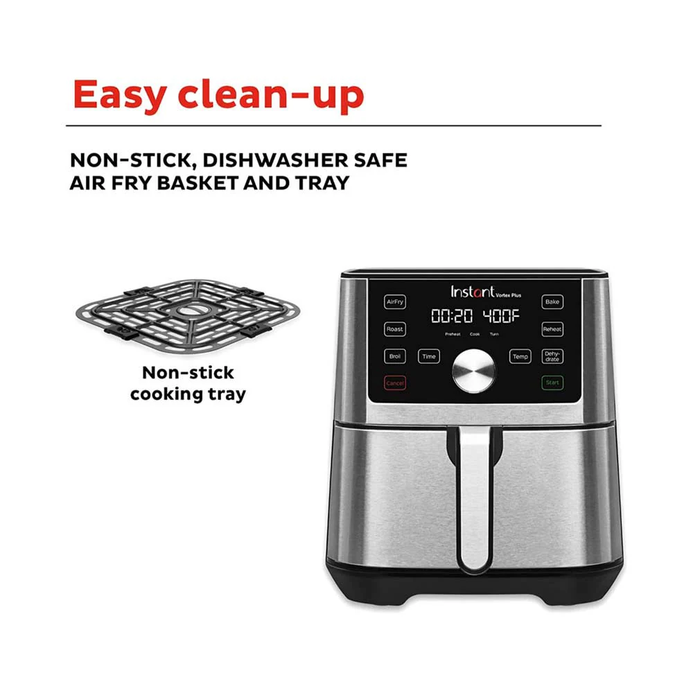 Instant Vortex Air Fryer 5.7L Silver/Black - Image 6