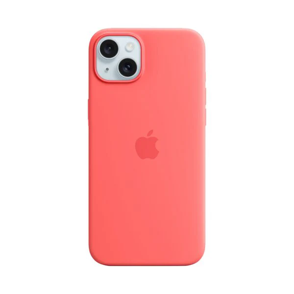 Apple iPhone 15 Plus Silicone Protective Case Cover With MagSafe Guava