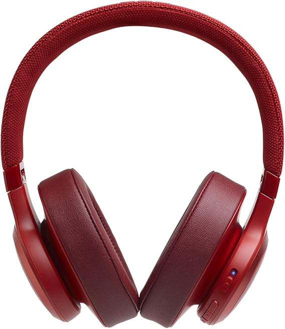 JBL Live 500BT Wireless Over-Ear Headphones Red - Image 4