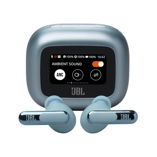 JBL Live Beam3 True Wireless Noise Cancelling Earbuds, Blue
