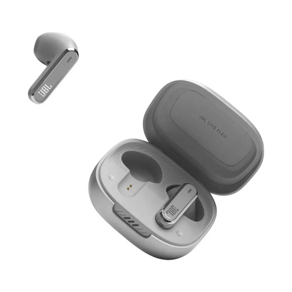 JBL Live Flex True Wireless in-Ear Earbuds Silver - Image 7