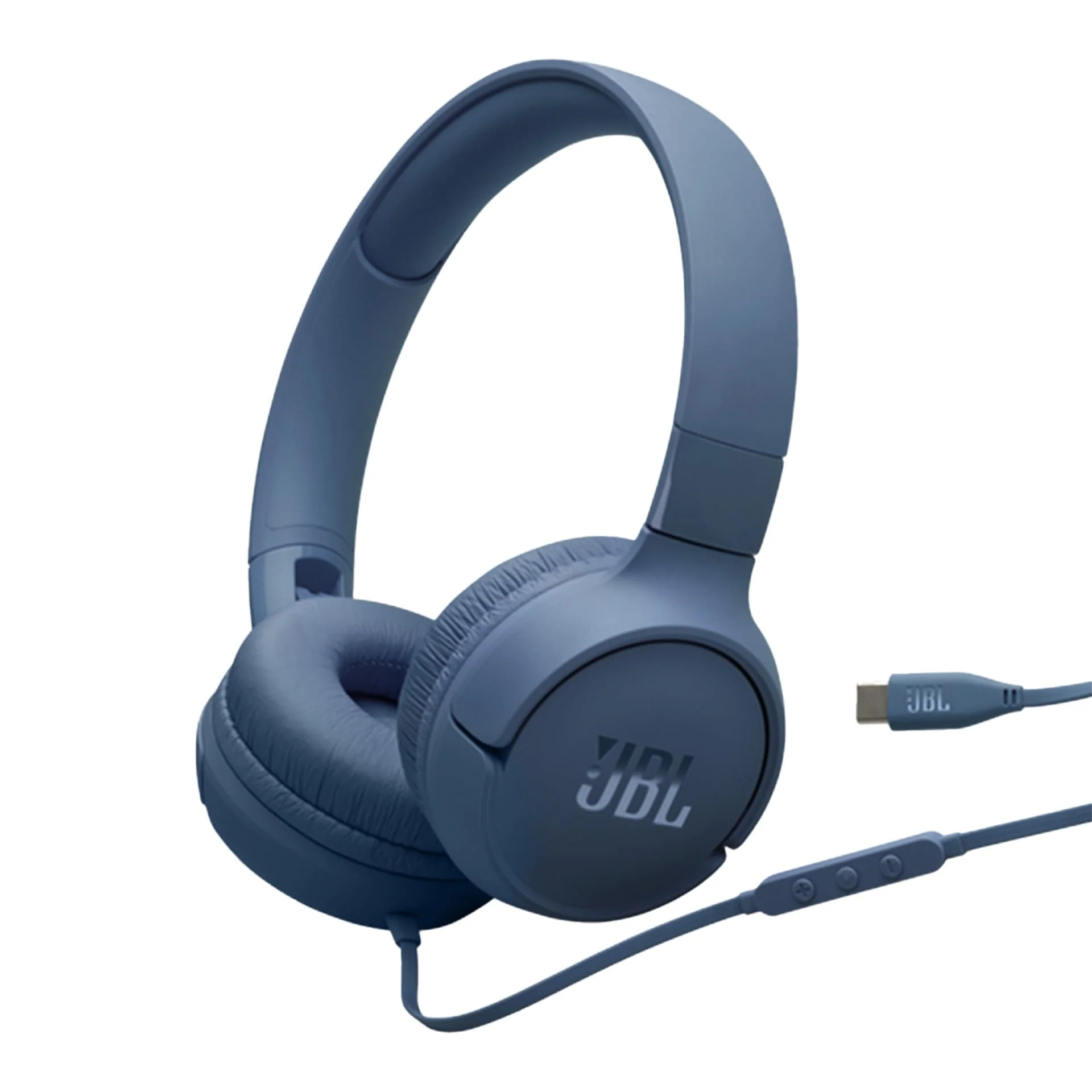 JBL Tune 520C USB-C Wired Headphones Blue - Image 2