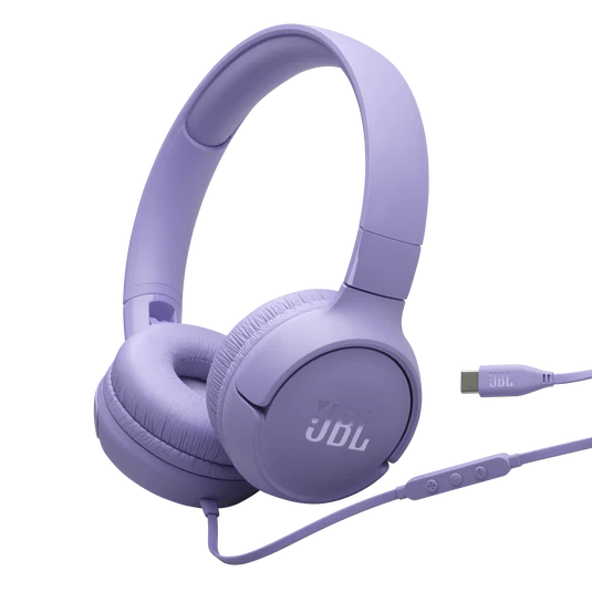 JBL Tune 520C USB-C Wired Headphones Purple