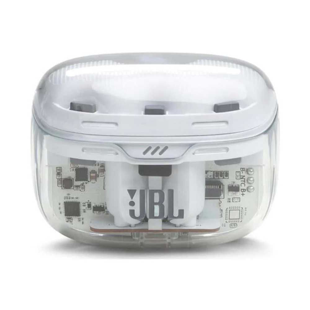 JBL Tune Beam True Wireless Noise Cancelling Earbuds Ghost White - Image 2