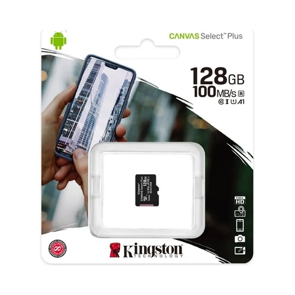 Kingston Canvas Select Plus MicroSDXC Memory Card 128GB Black - Image 4