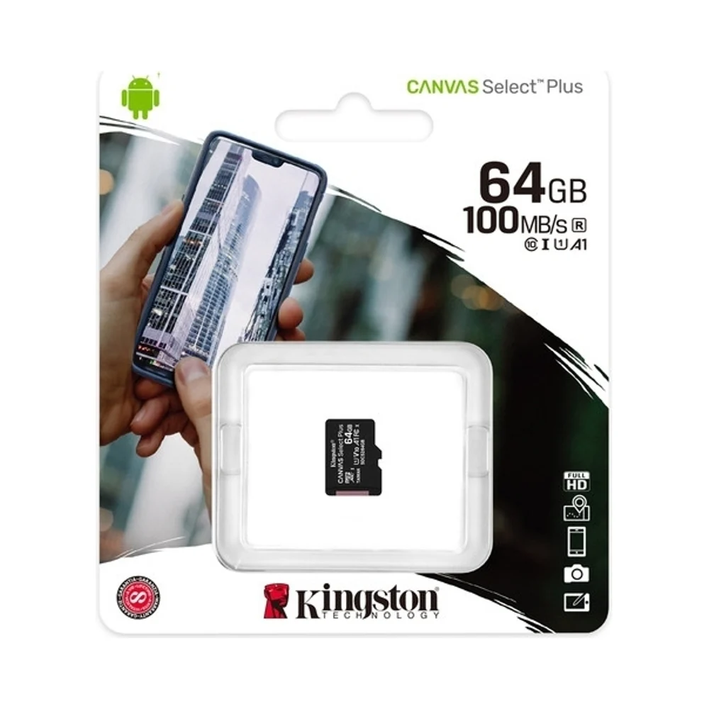 Kingston Canvas Select Plus MicroSDXC Memory Card 64GB Black - Image 5