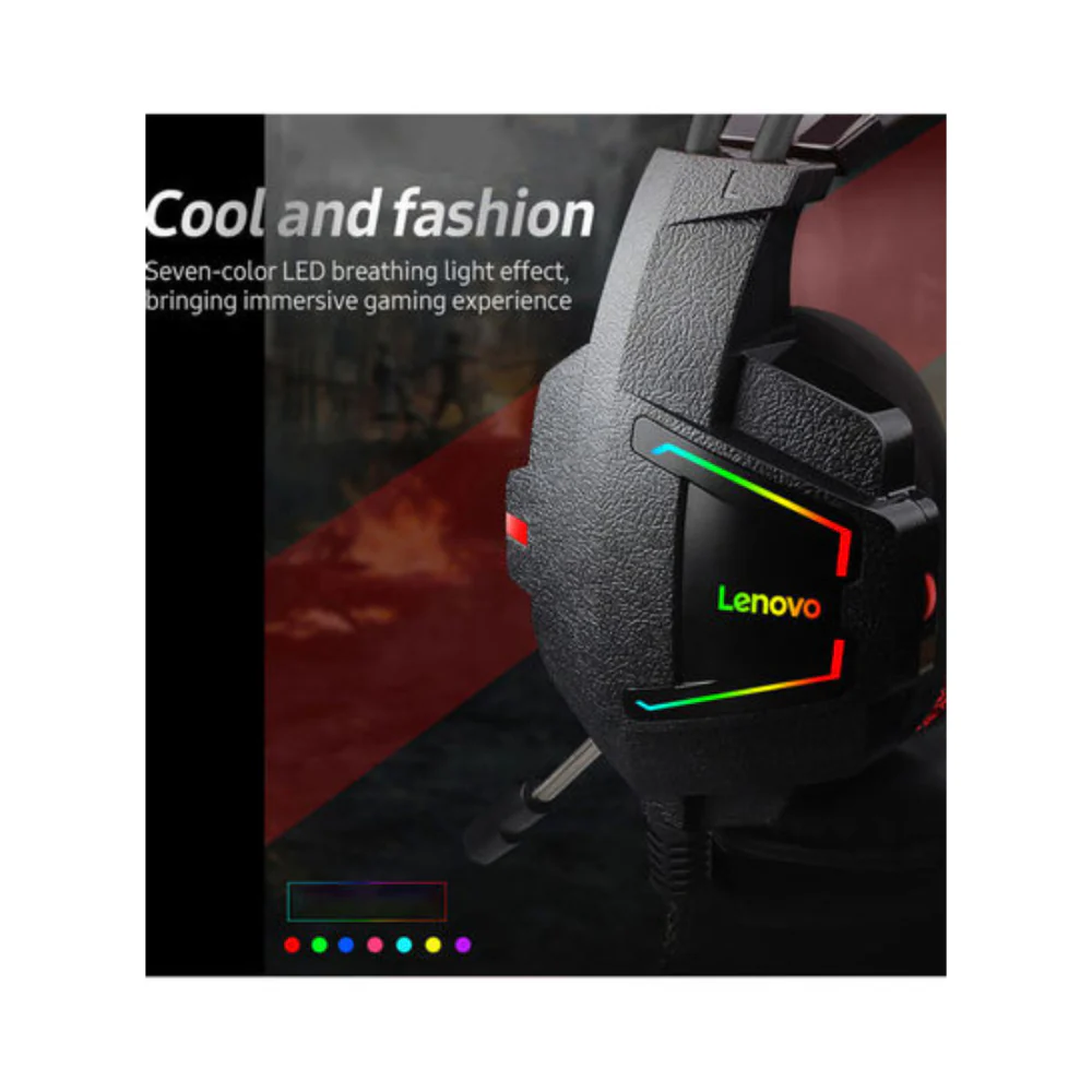 Lenovo Hu85 Wired Over-Ear Gaming Headphones - Image 6
