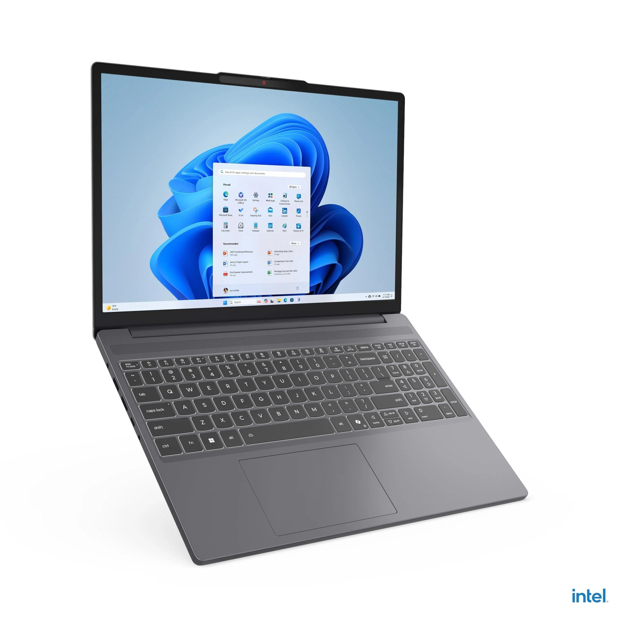 Lenovo IdeaPad Slim 3 Laptop 15IRH10 8GB RAM, 512GB SSD, Intel Core i5-13420H, 15.3-inch display, Luna Grey, 83K10088AX - Image 2