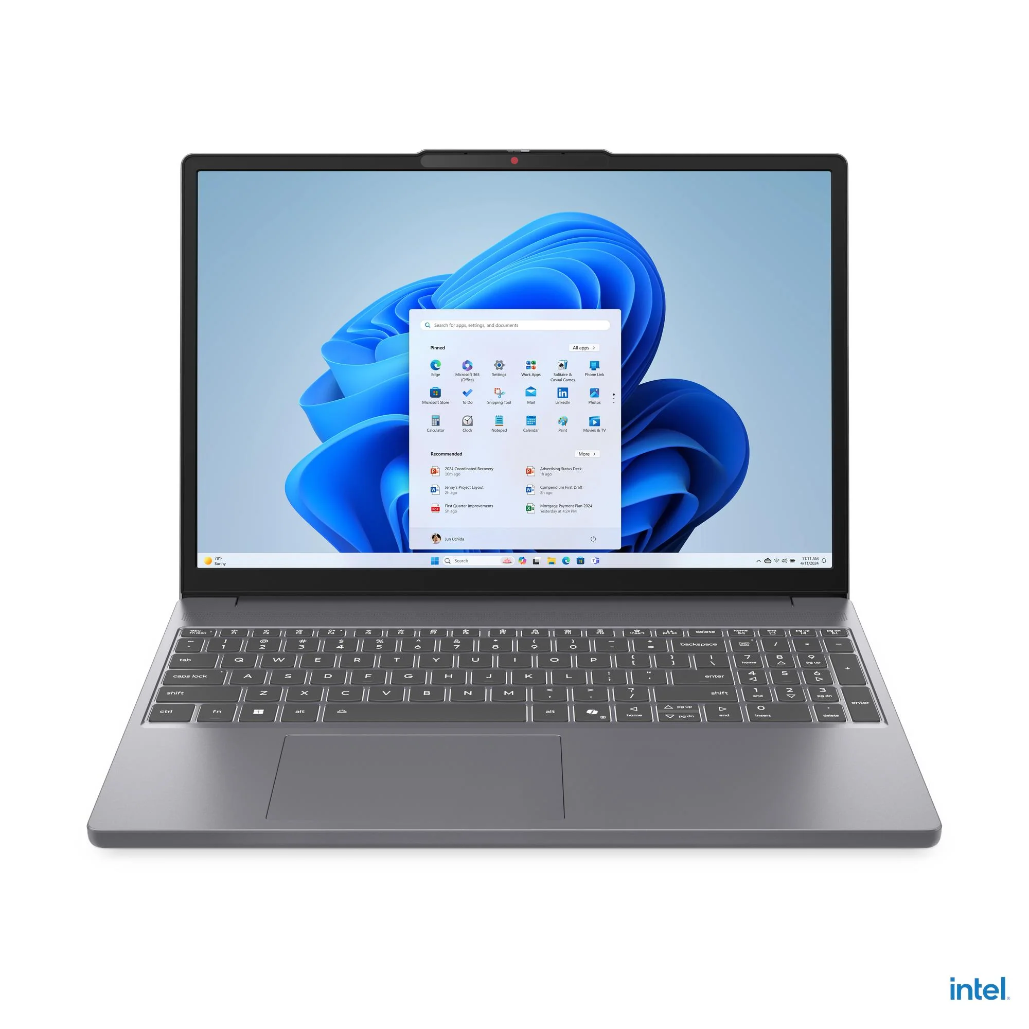 Lenovo IdeaPad Slim 3 Laptop 15IRH10 8GB RAM, 512GB SSD, Intel Core i5-13420H, 15.3-inch display, Luna Grey, 83K10088AX - Image 3