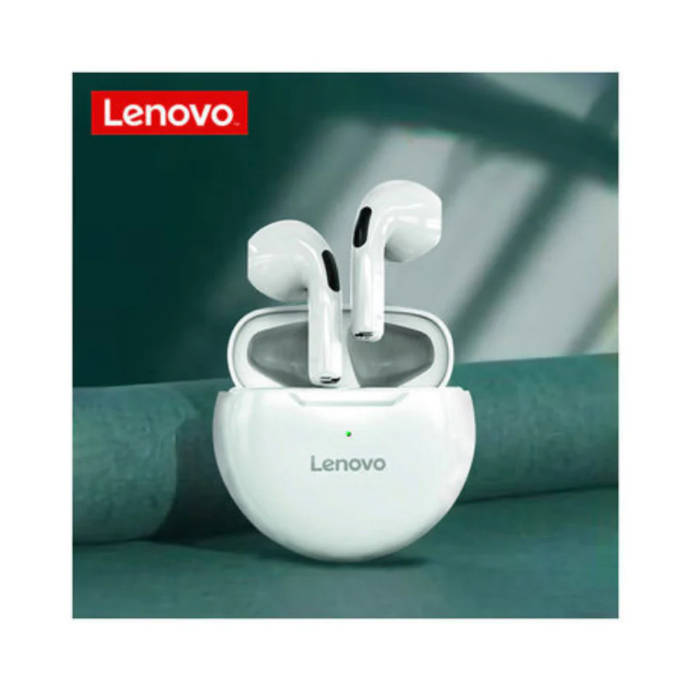 Lenovo LivePods TWS Bluetooth Portable Earbuds White - Image 3