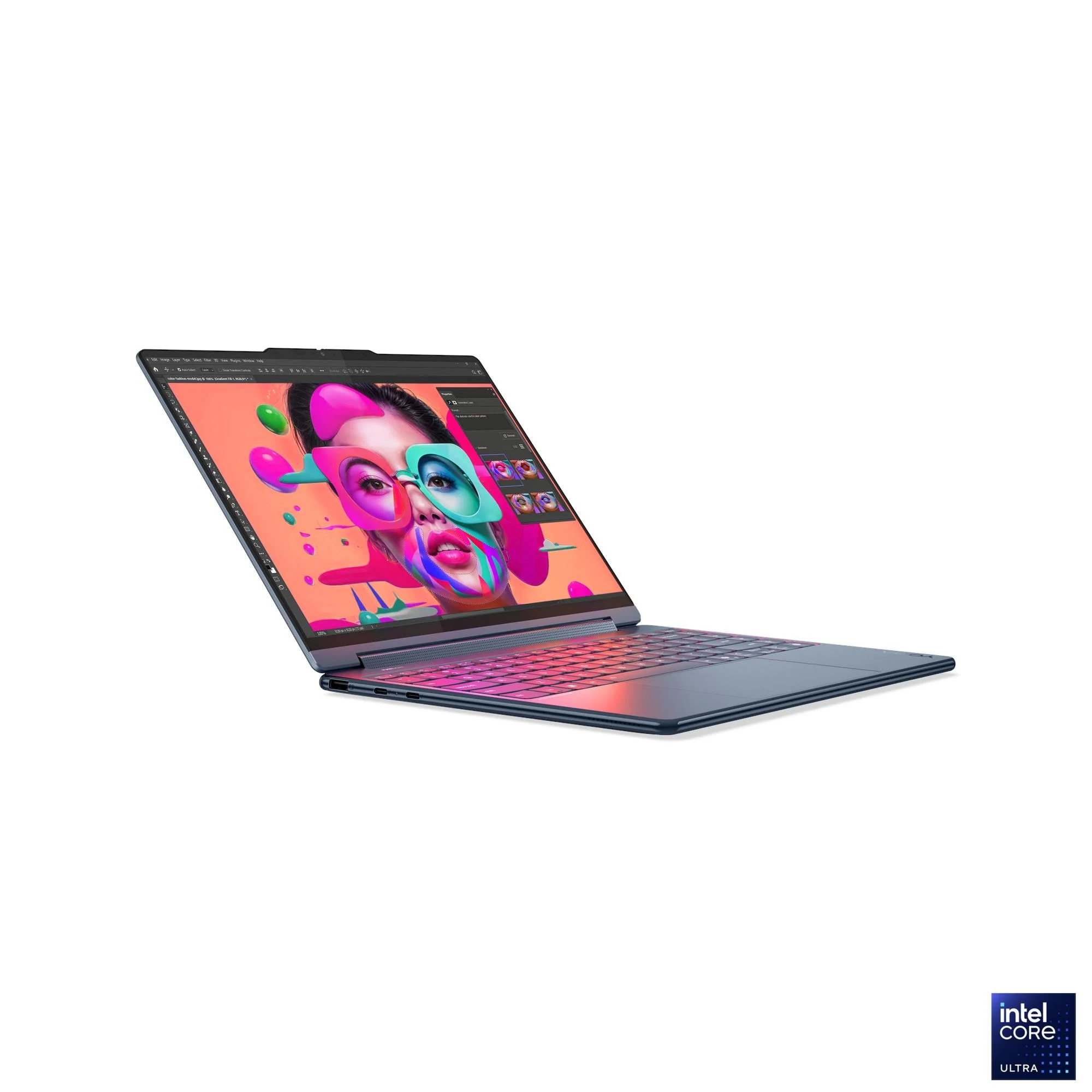 Lenovo Yoga 9 2-in-1 Aura Edition Copilot+ PC 14ILL10 32GB RAM, 1TB SSD, Intel Core Ultra 7-258V, 14-inch 2.8K OLED Touch display, Cosmic Blue, 83LC003VAX - Image 6