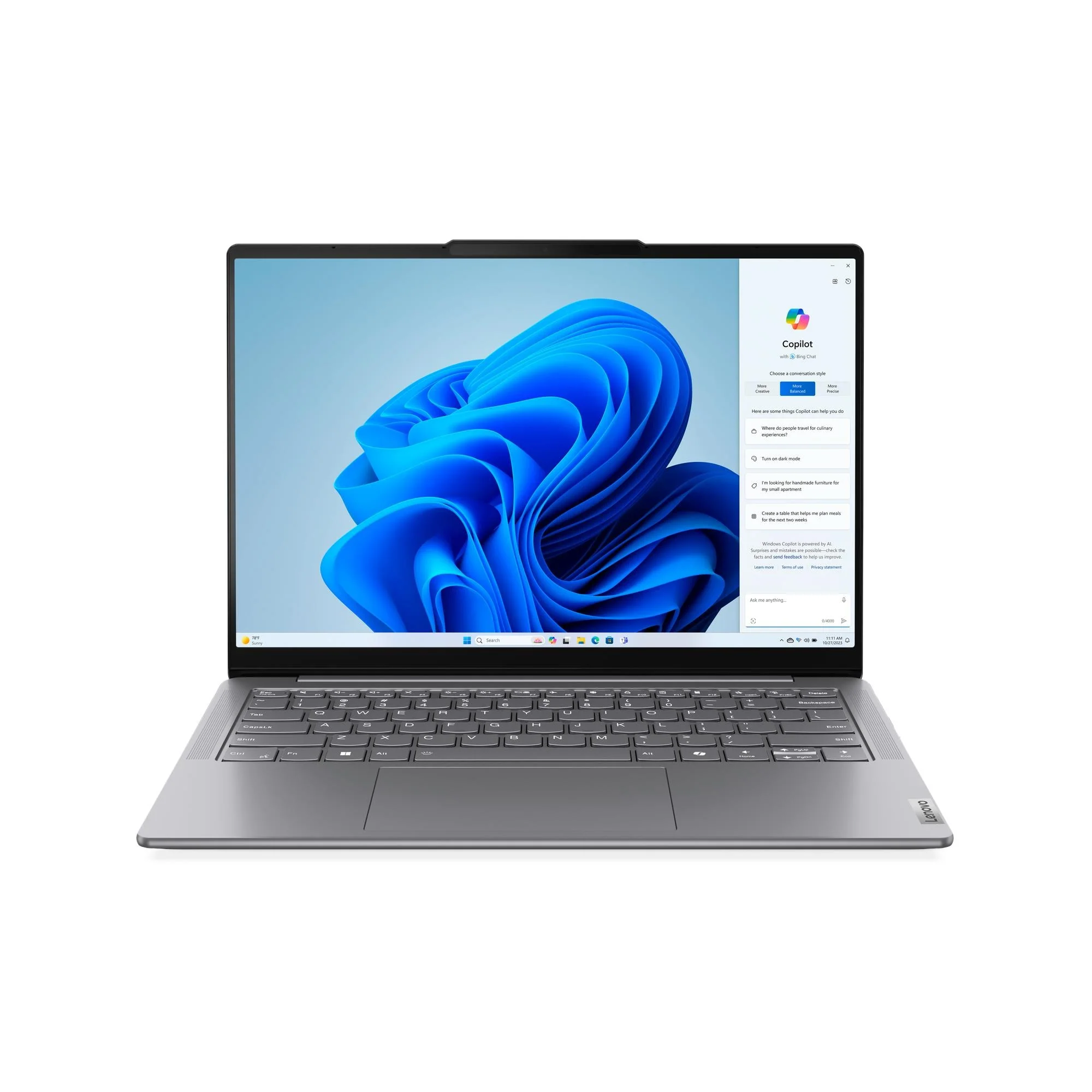 Lenovo Yoga Slim 7 14IMH9 AI PC 32GB RAM, 1TB SSD, Intel Core Ultra 7-155H, 14-inch display, Luna Grey, 83CV005WAX - Image 13