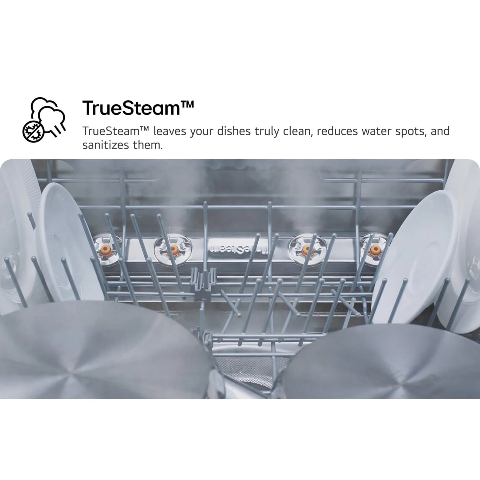 LG 14 Place Settings QuadWash Dishwasher with TrueSteam, Auto Open Dry and Heat Dry, Matte Black, DFC287HMS - Image 3