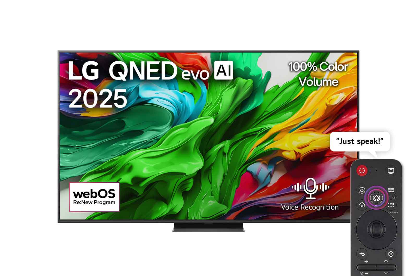 LG 65-inch QNED evo AI QNED86 MiniLED 4K 120Hz Smart TV with AI Magic remote, webOS25 (2025)