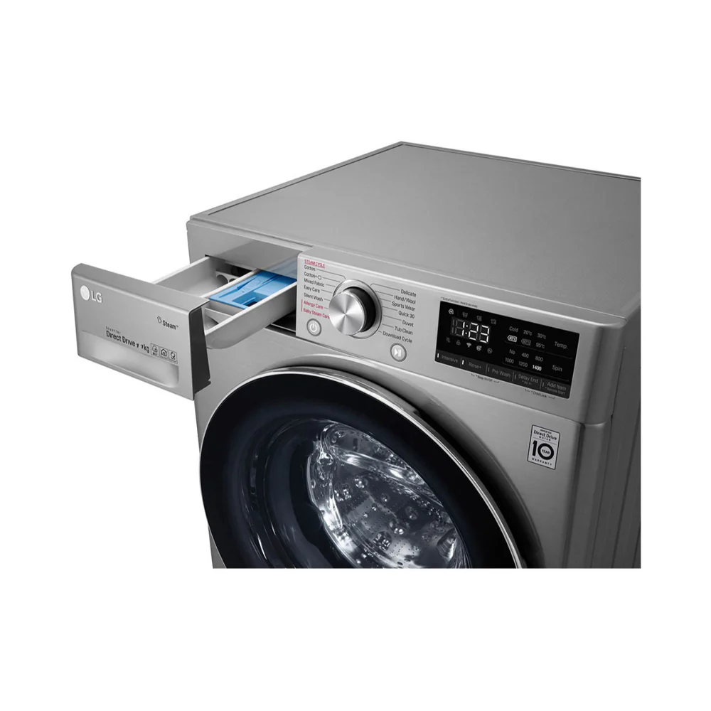 LG Automatic Front Load Washing Machine 11Kg Silver F4V5EYLYP - Image 6
