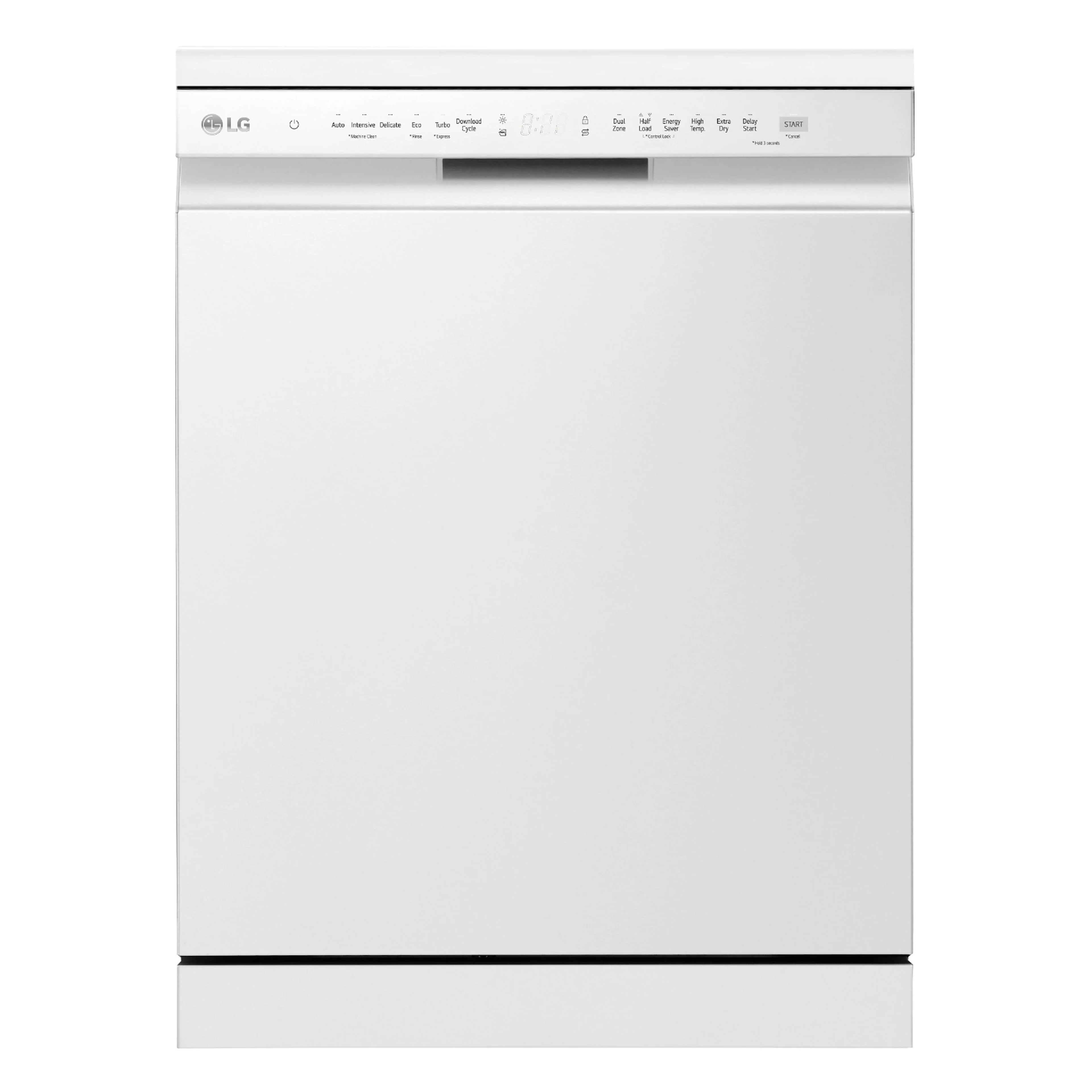 LG Free-Standing Dishwasher, 14 Place Settings, 9 Programs, White, DFC513FW