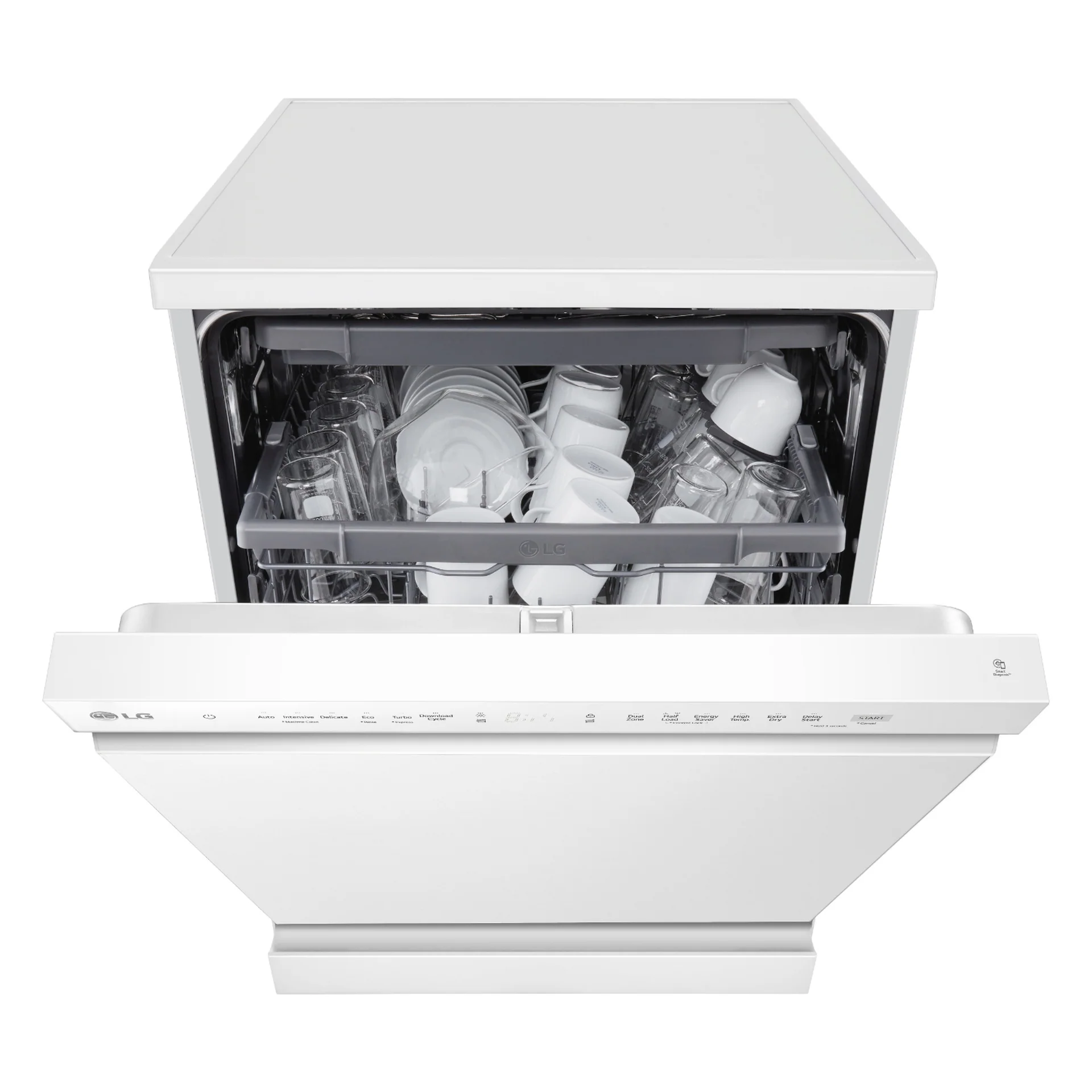 LG Free-Standing Dishwasher, 14 Place Settings, 9 Programs, White, DFC513FW - Image 5