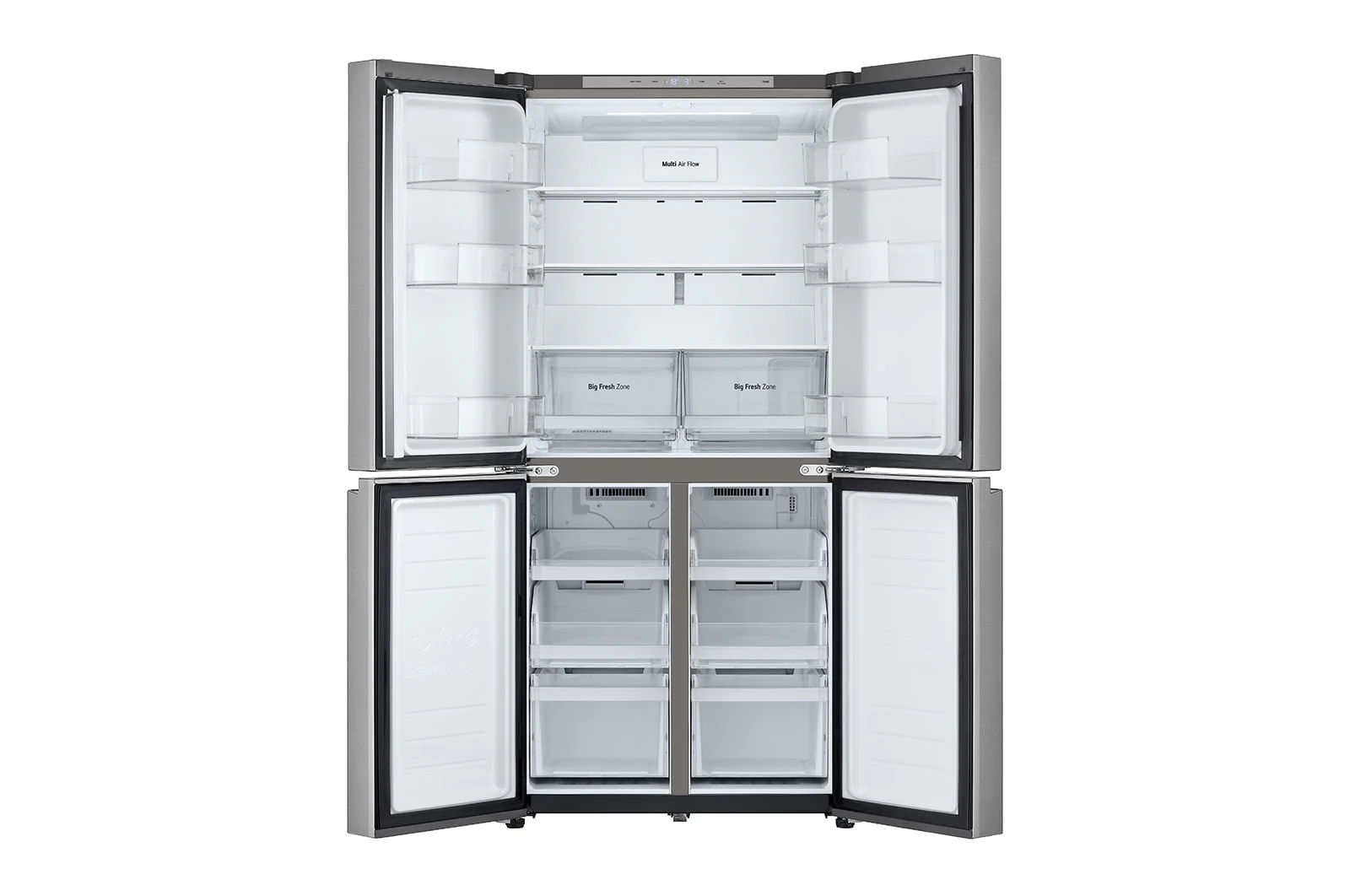 LG French Door Refrigerator,464L Capacity, GR-B29FFLZB, Prime Silver - Image 3