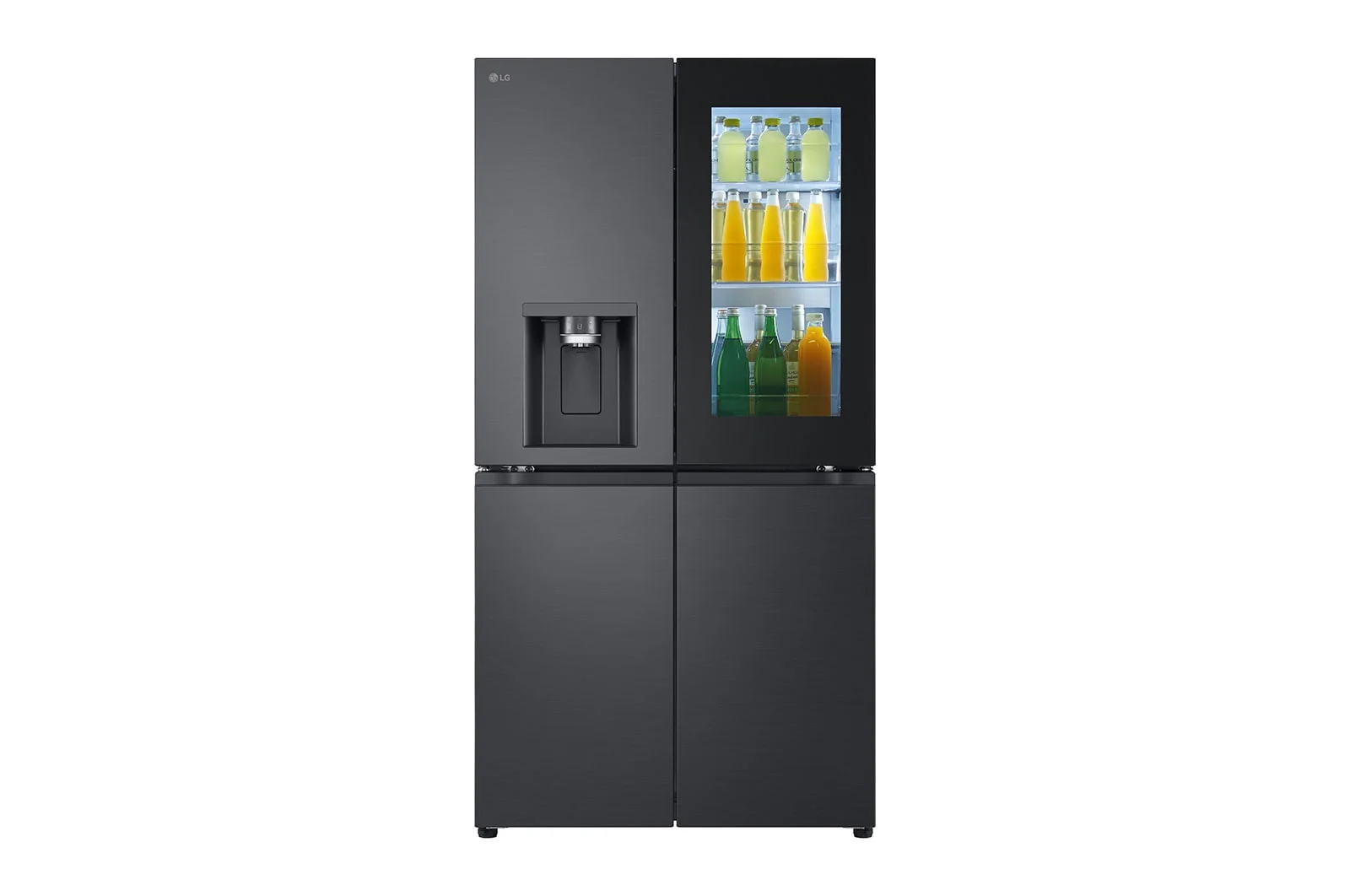 LG Black Glass InstaView Door-in-Door™, Essence Black Steel 716L GR-X39FFCRB