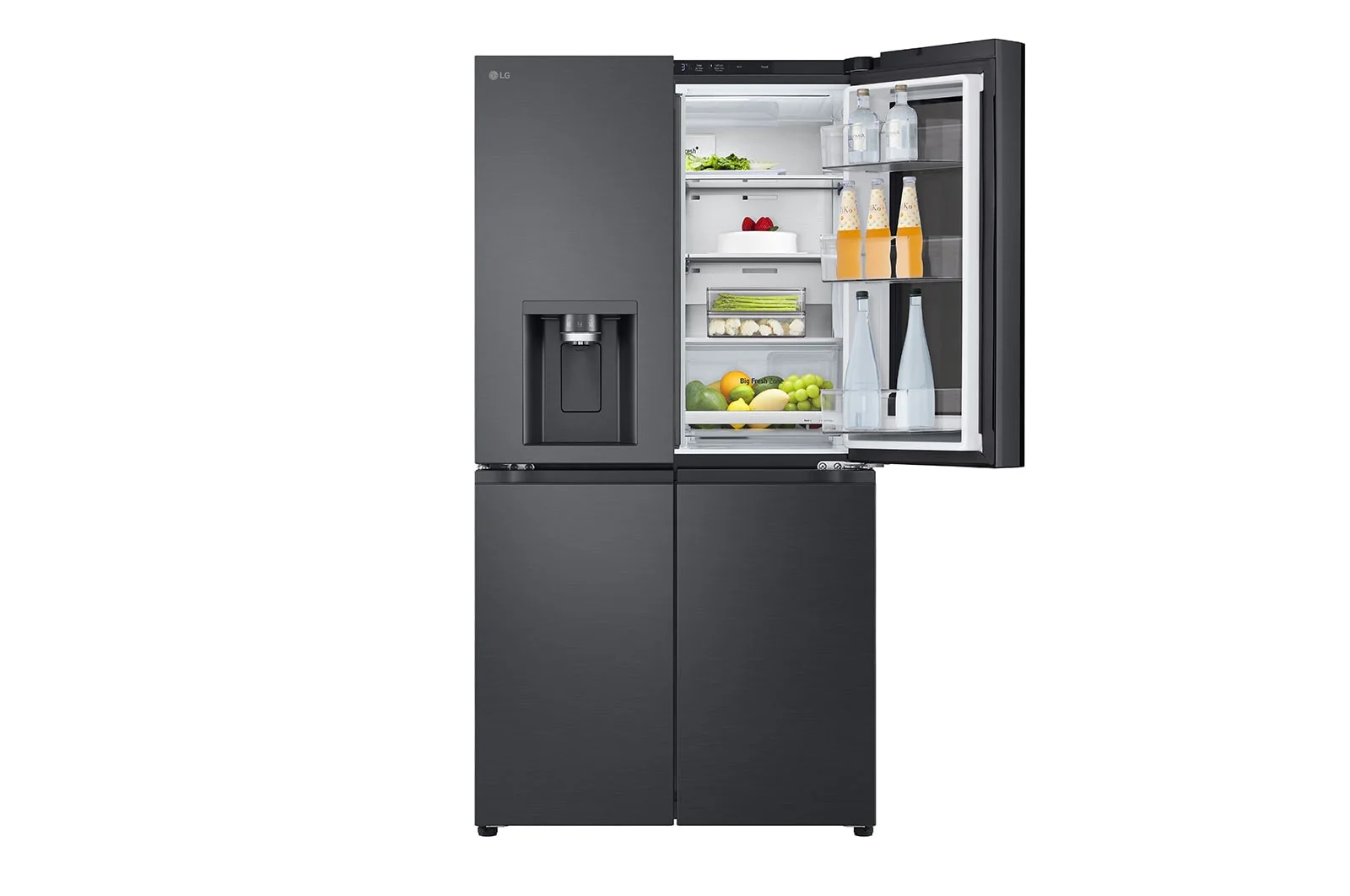 LG Black Glass InstaView Door-in-Door™, Essence Black Steel 716L GR-X39FFCRB - Image 4