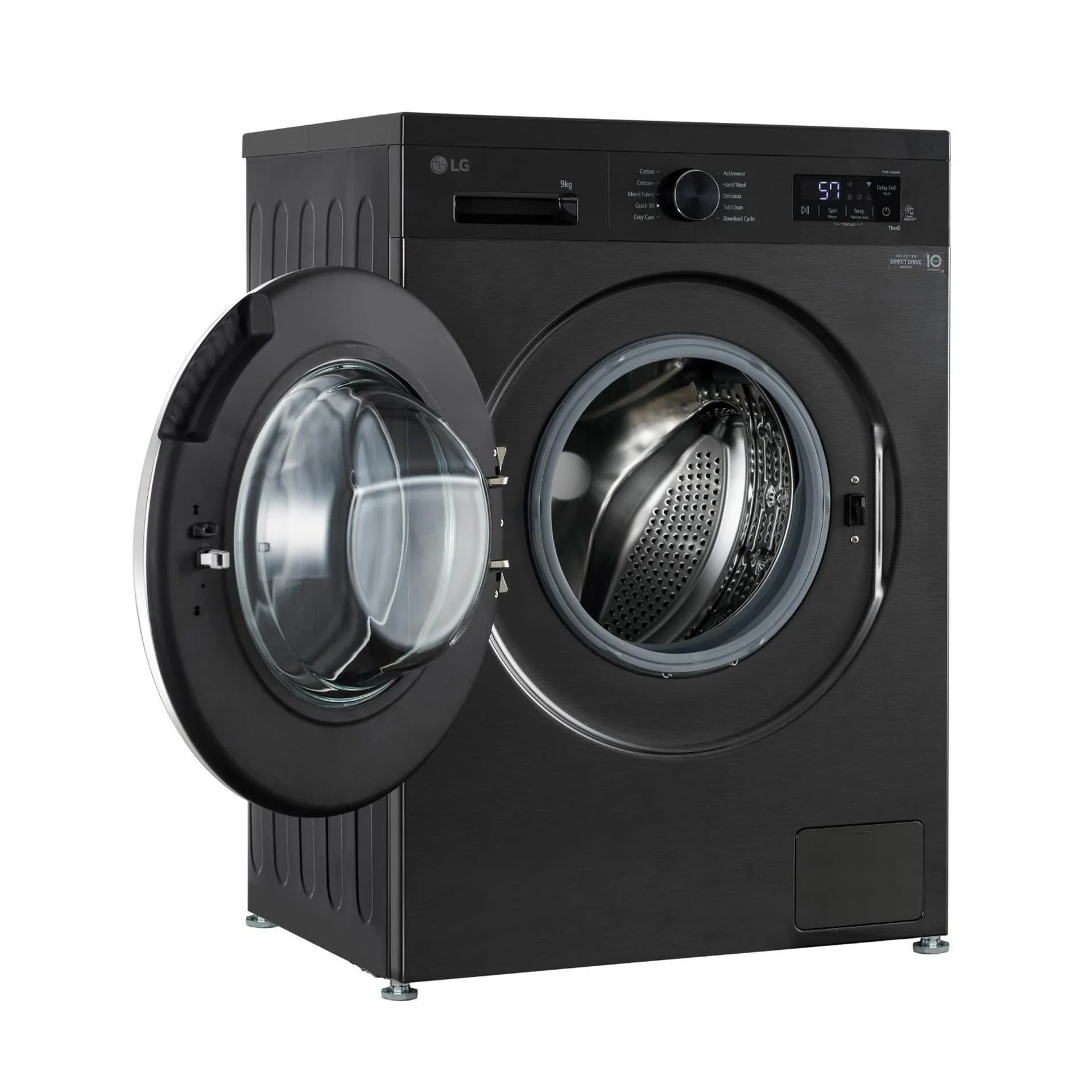 LG Front Load Washing Machine, 9kg, Black, LVF0900PBGB - Image 4