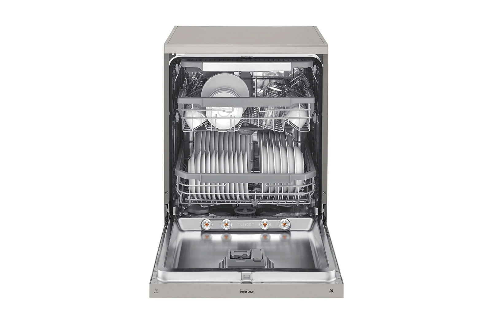 LG New QuadWash Steam Dishwasher, Inverter Direct Drive, Platinum Silver Color, DFC435FP - Image 3