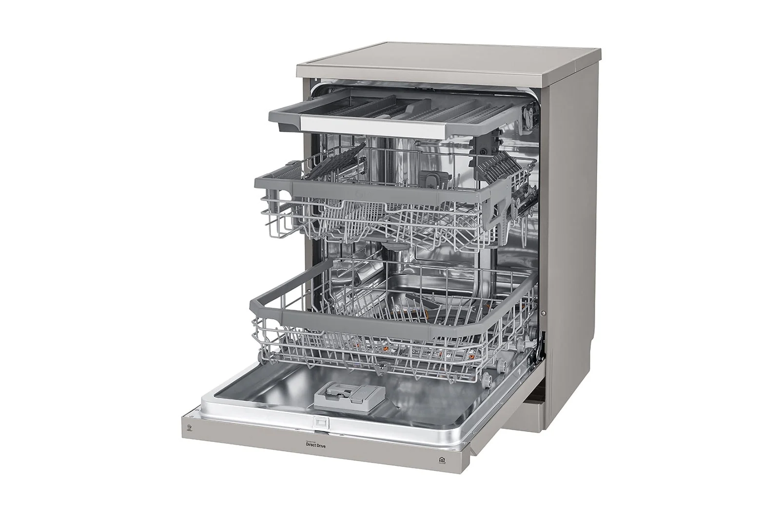 LG New QuadWash Steam Dishwasher, Inverter Direct Drive, Platinum Silver Color, DFC435FP - Image 6