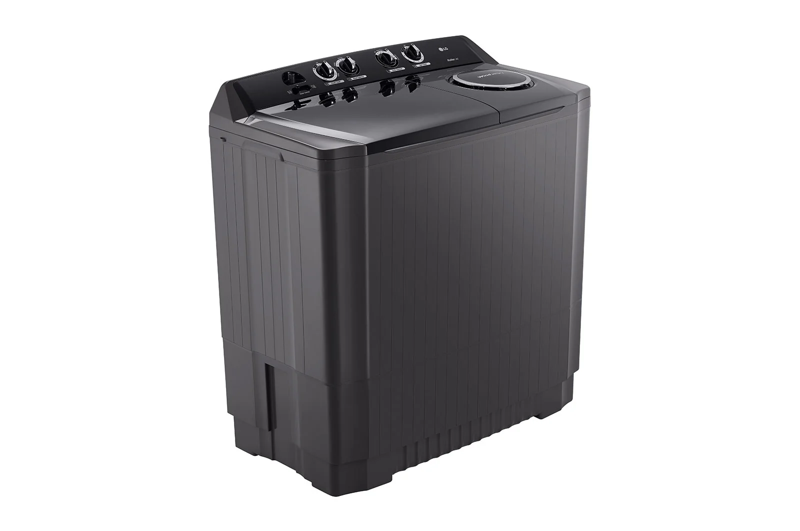 LG 10kg Twin Tub Washing Machine, Roller Jet, Mild Black Color P1461RWNL - Image 6
