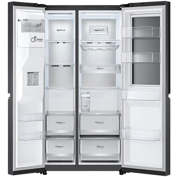 LG Side By Side 674Ltr Black GR-X267CQEW - Image 2