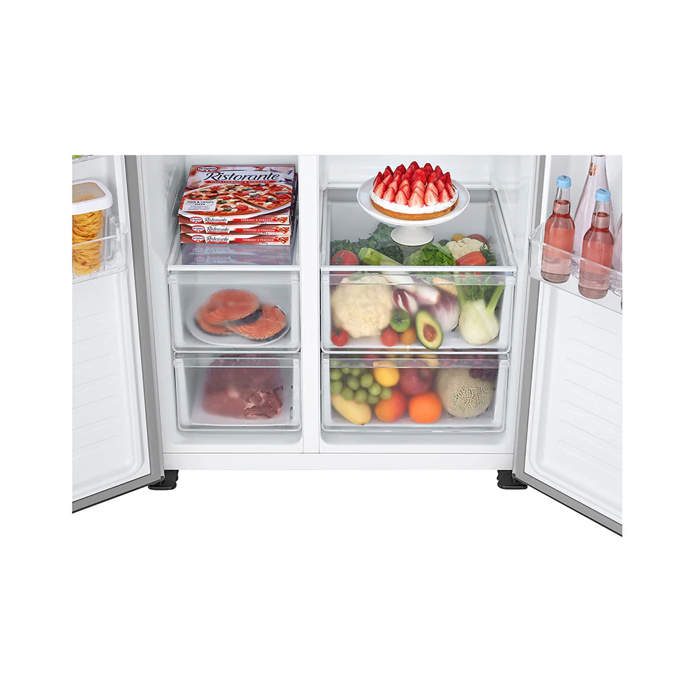 LG Side by Side Refrigerator 509L Silver GRFB587PQAM - Image 4
