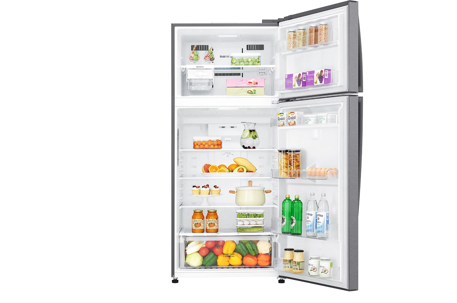 LG Top Mount Refrigerator, Smart Inverter Compressor, Dark Graphite Color LTC752HQCM - Image 2