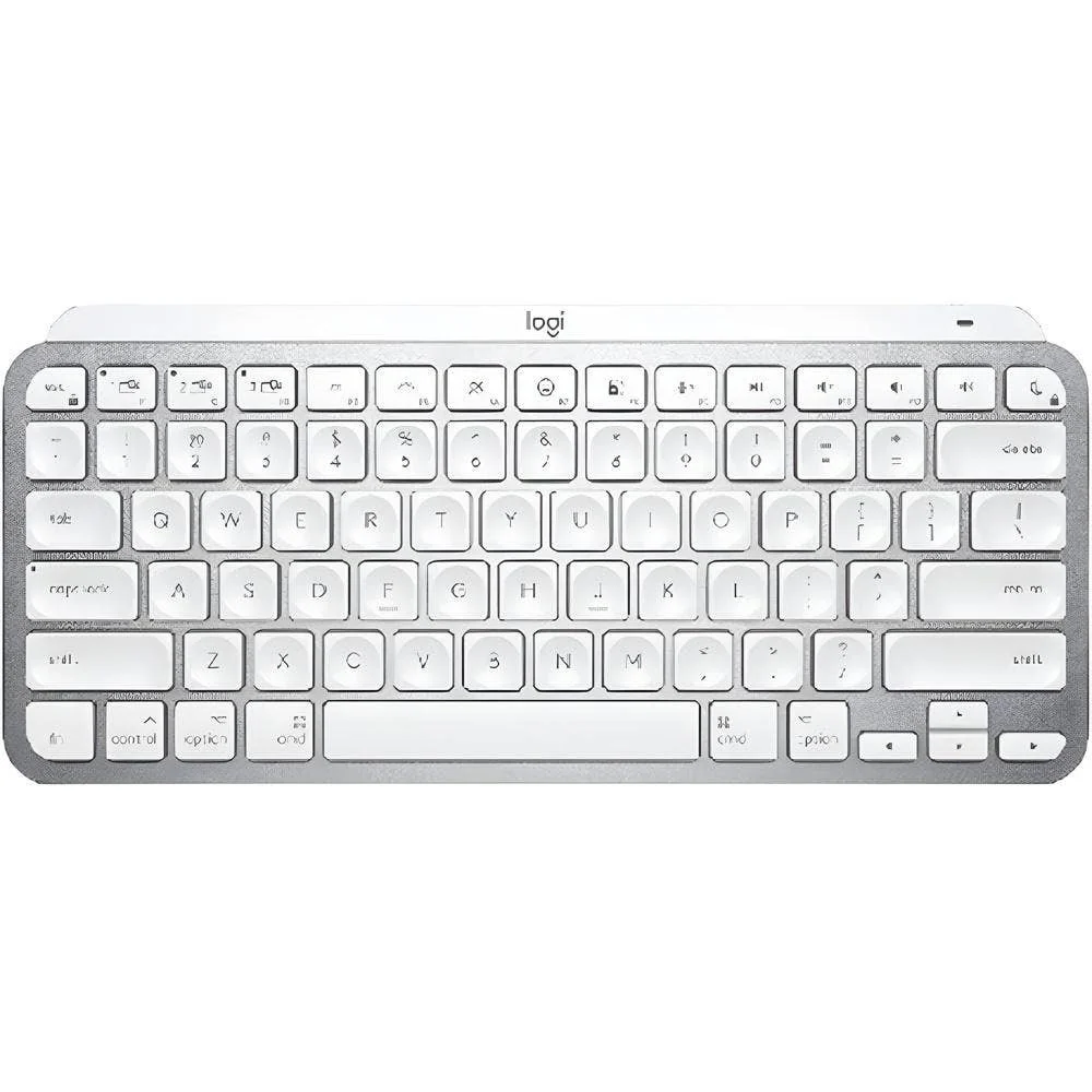 Logitech Mx Keys Mini For Mac Minimalist Wireless Illuminated Keyboard  Pale Grey