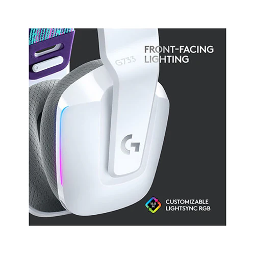 Logitech Wireless Over-Ear RGB Gaming Headset Multicolour - Image 4