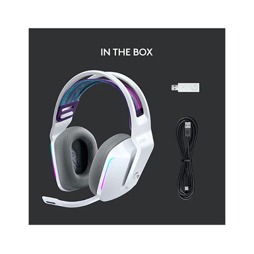 Logitech Wireless Over-Ear RGB Gaming Headset Multicolour - Image 6