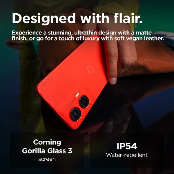 Motorola G35 5G Smartphone, 8GB, 128GB, 50MP+8MP Camera, Android 14, Guava Red - Image 5