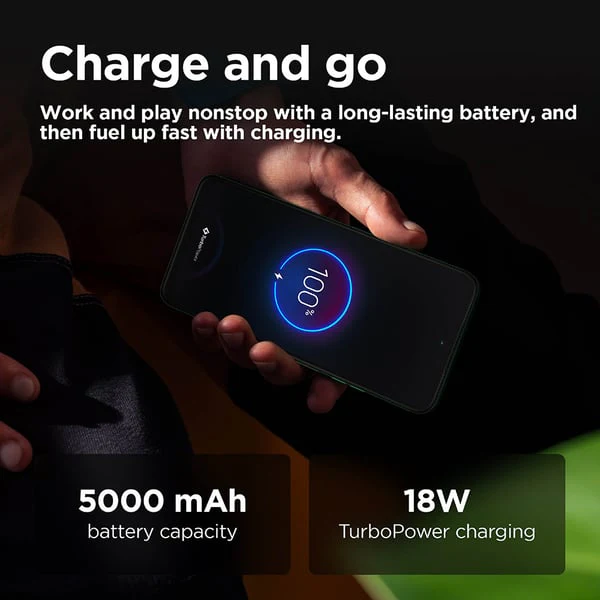 Motorola G35 5G Smartphone, 8GB, 128GB, 50MP+8MP Camera, Android 14, Leaf Green - Image 6