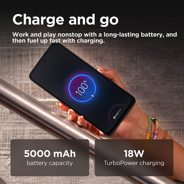 Motorola G35 5G Smartphone, 8GB, 128GB, 50MP+8MP Camera, Android 14, Midnight Black - Image 5